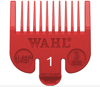 Wahl #1 Guide Comb Red 1/8"