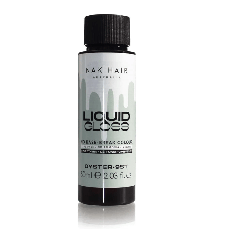 NAK Liquid Gloss Oyster 60ml - 9ST Palest Blonde Silver Titanium