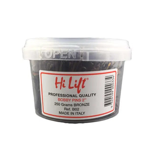 Hi Lift Bobby Pins Bronze 250gm Tub