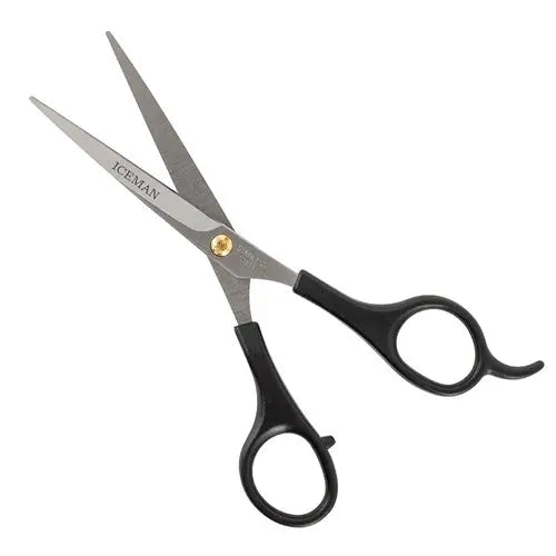 Iceman Black Handle 6 inch Scissors